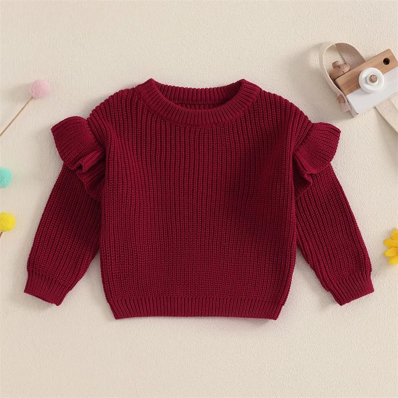 BELLA Ruffle Knitted Sweater