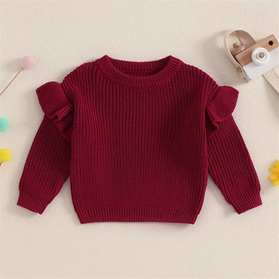BELLA Ruffle Knitted Sweater