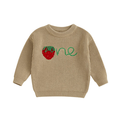 ONE Strawberry Knitted Sweater