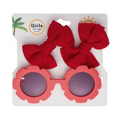 FLOWER Sunnies with Bowtie Hair Clips