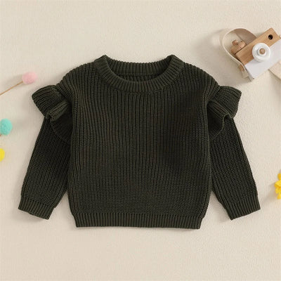 BELLA Ruffle Knitted Sweater