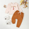 LITTLE TURKEY Brown Joggers Outfit