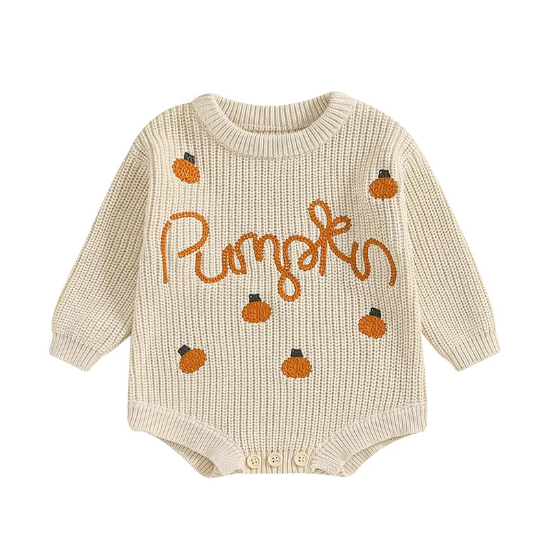 PUMPKIN Knitted Romper
