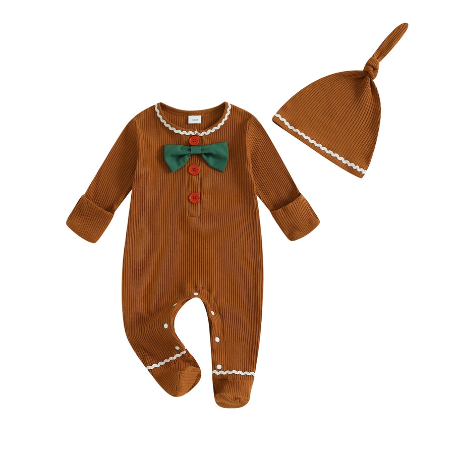 GINGERBREAD MAN Bowtie Jumpsuit