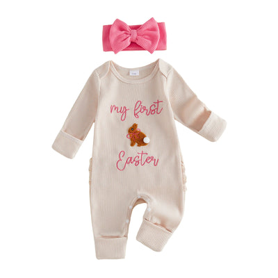 MY FIRST EASTER Ruffle Jumpsuit