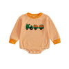 TRACTOR WITH PUMPKIN Long-Sleeve Onesie