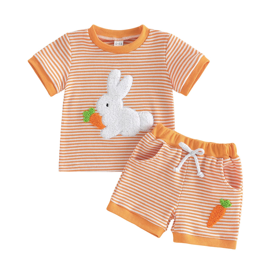 BUNNY Striped Orange Outfit