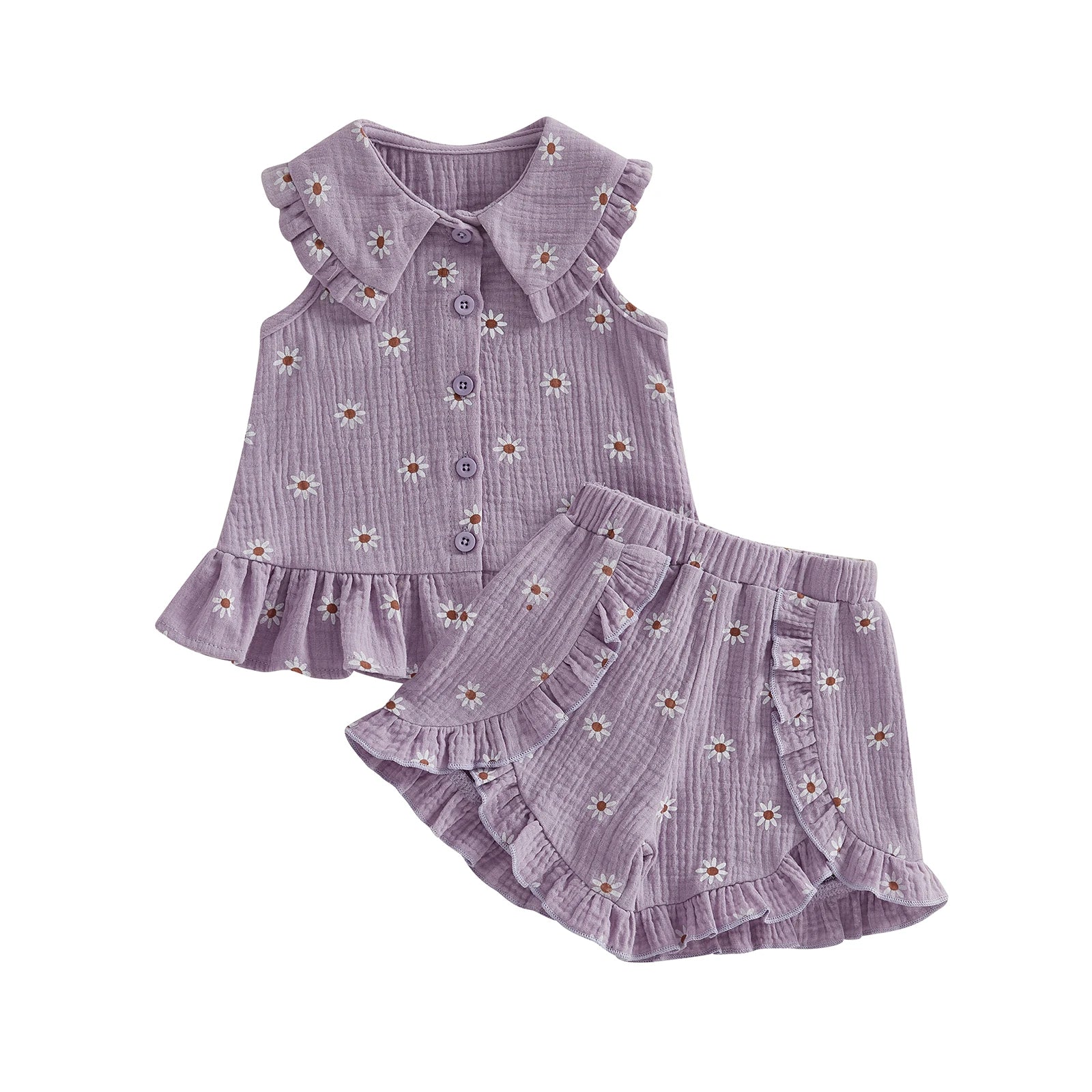 DAISIES Ruffle Hem Outfit