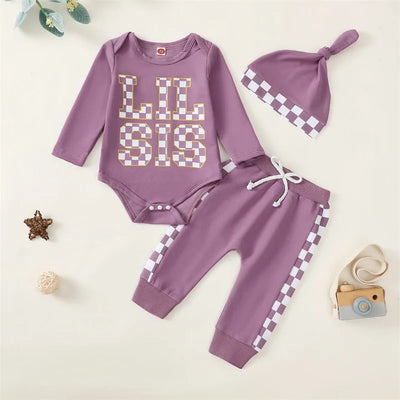 LIL SIS Checkers Outfit