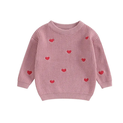LITTLE HEARTS Knitted Sweater