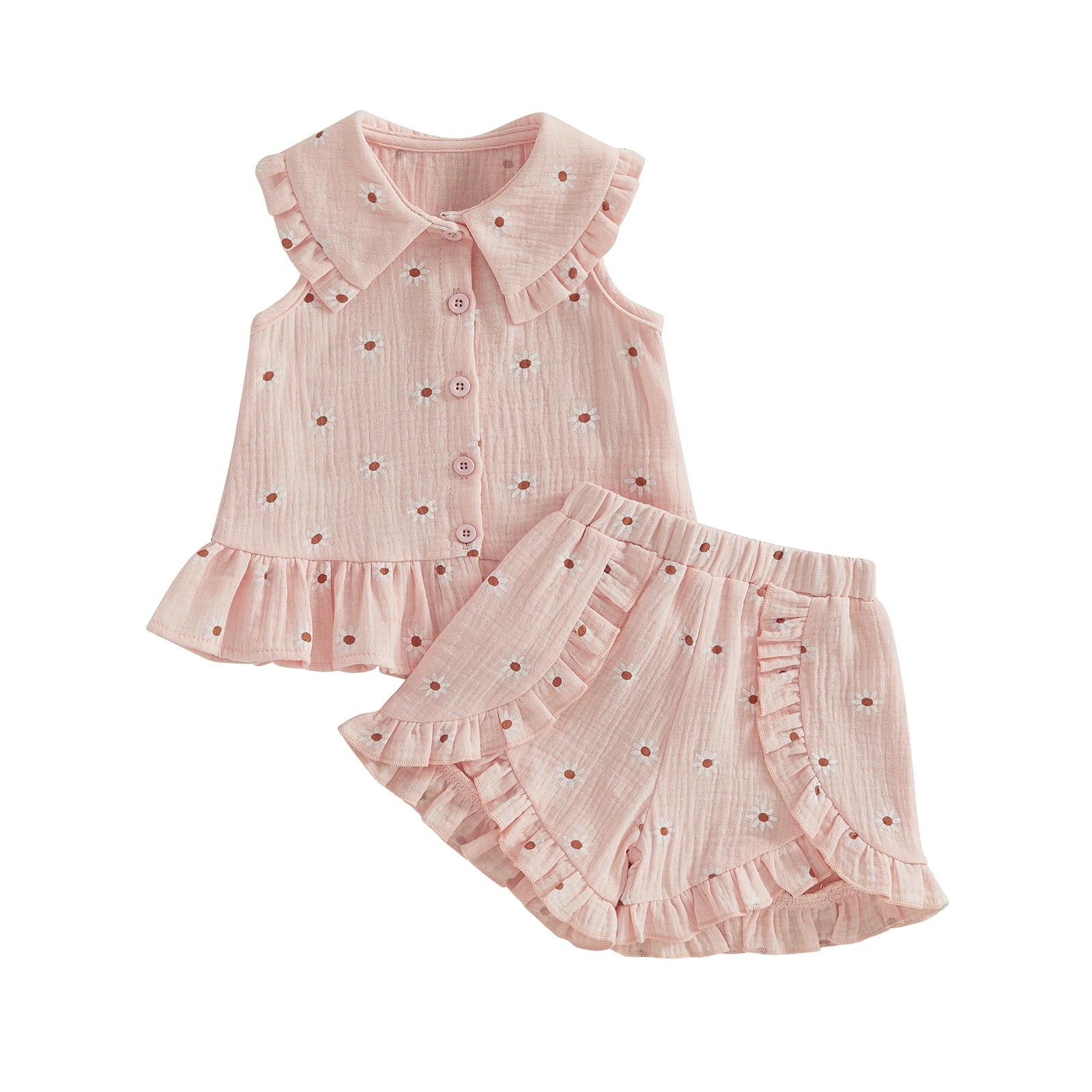 DAISIES Ruffle Hem Outfit
