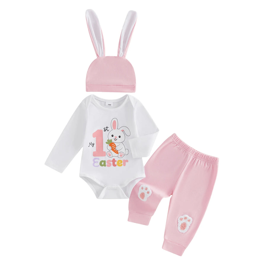 MY 1st EASTER Outfit with Bunny Beanie