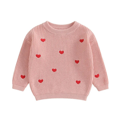 LITTLE HEARTS Knitted Sweater