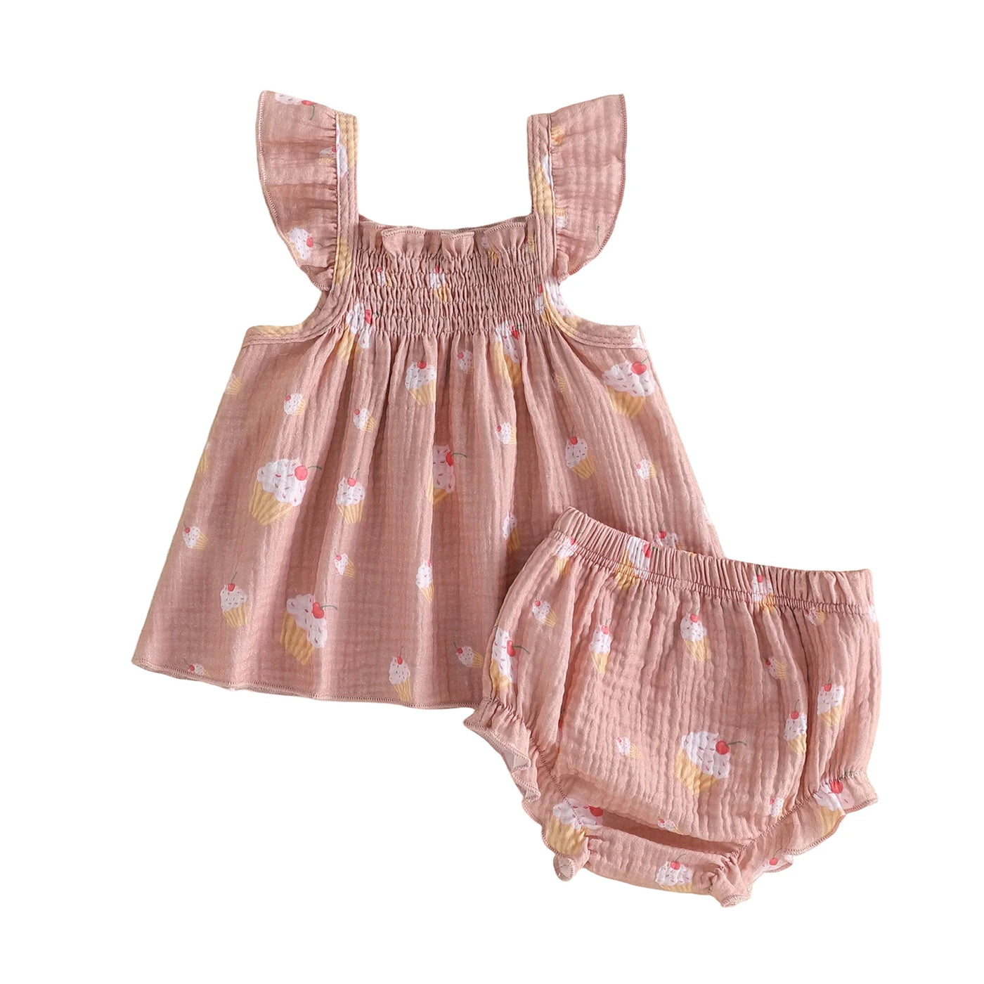CUPCAKES Smocked Outfit