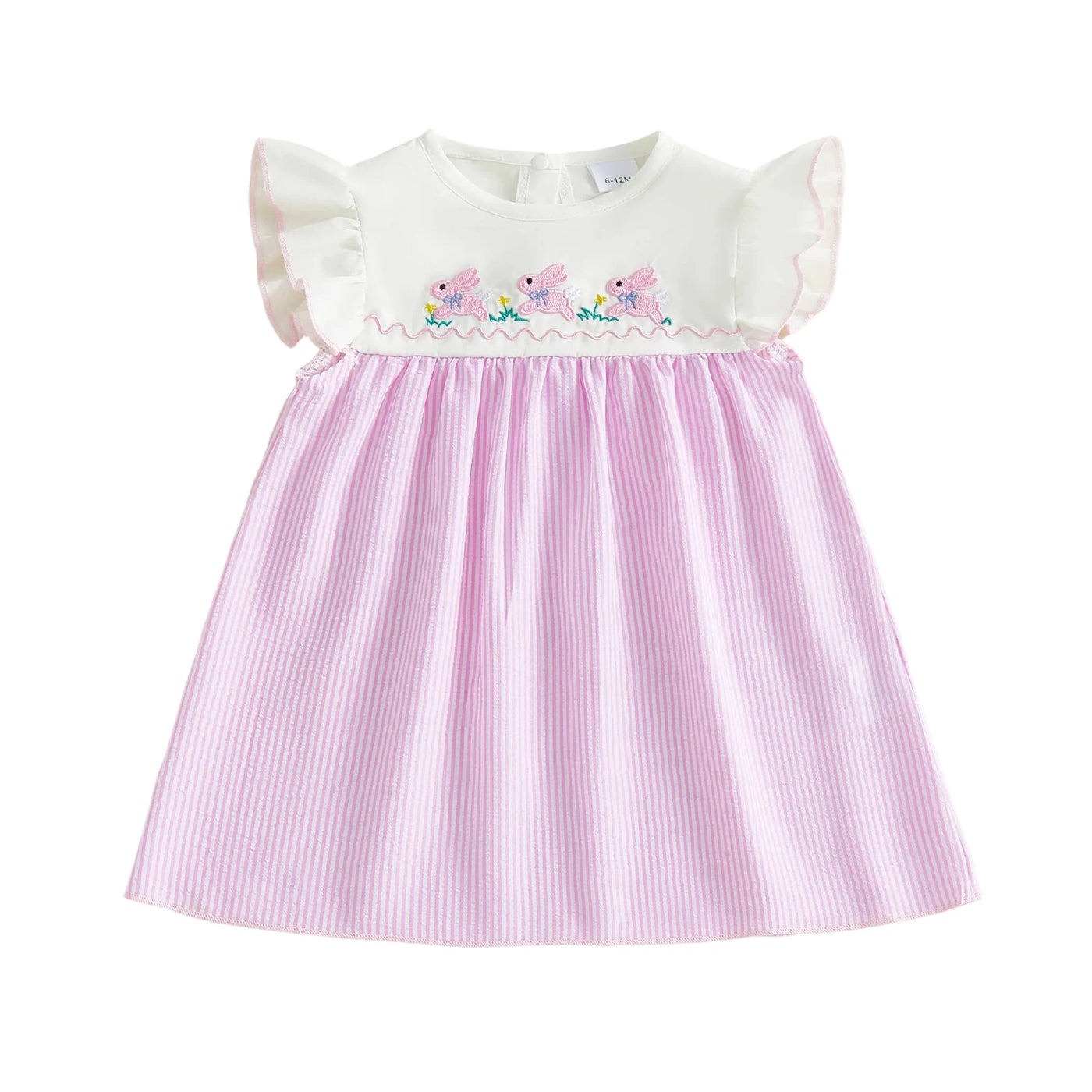 HOPPING BUNNIES Striped Dress