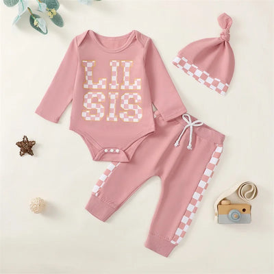 LIL SIS Checkers Outfit