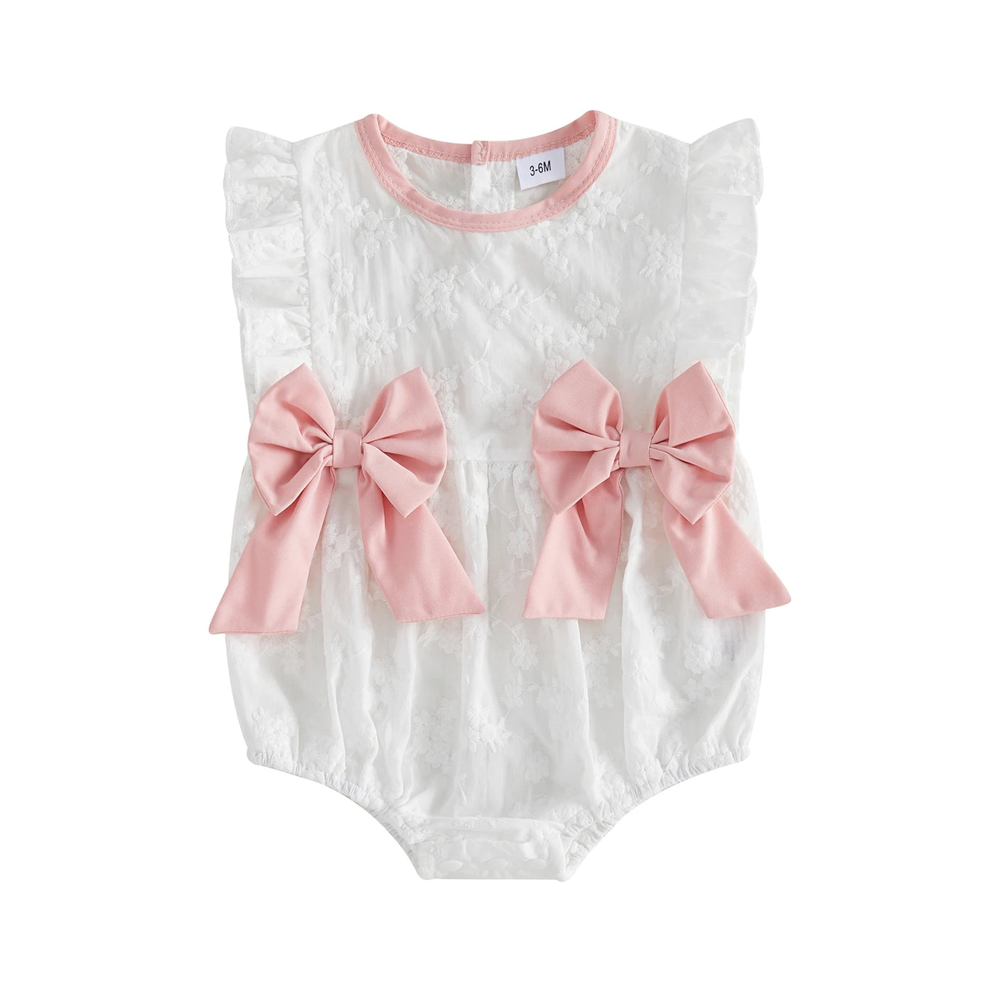 SADIE Embroidered Bowtie Romper