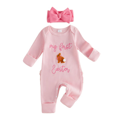 MY FIRST EASTER Ruffle Jumpsuit