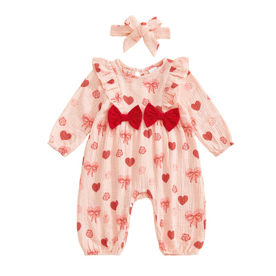 HEARTS & ROSES Bowtie Jumpsuit