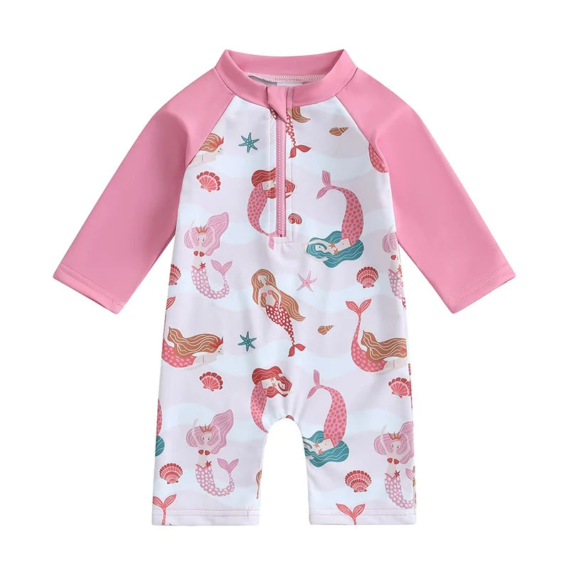 MERMAIDS Long-Sleeve Swimsuit