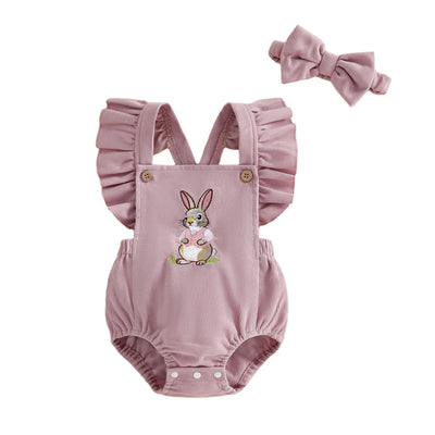 CUTE BUNNY Ruffle Romper