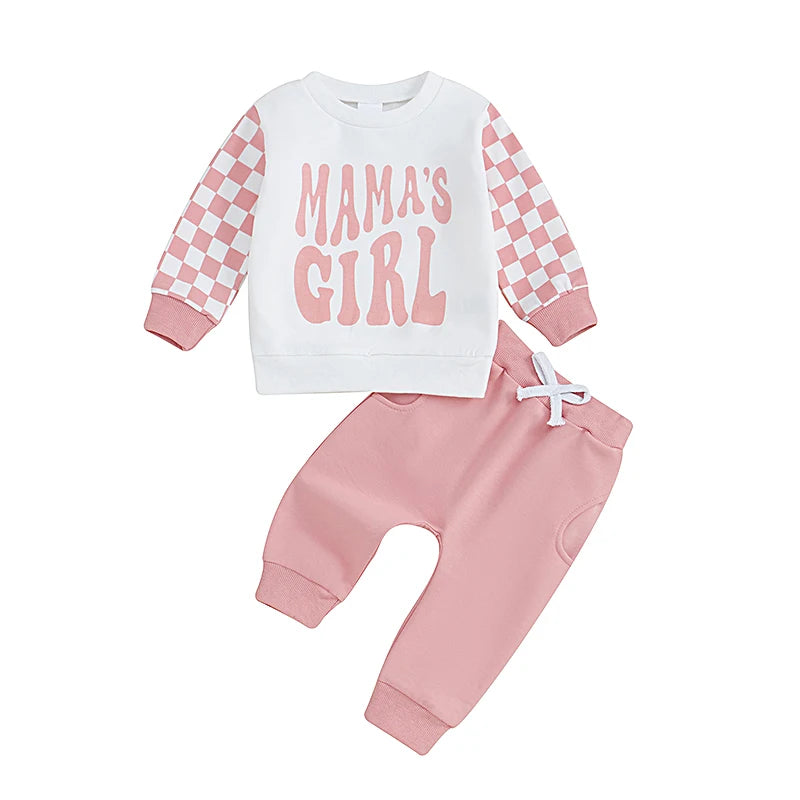 MAMA'S GIRL Checkers Outfit