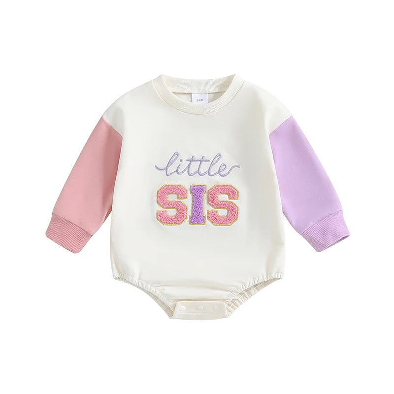 LITTLE SIS/BRO Long-Sleeve Onesie
