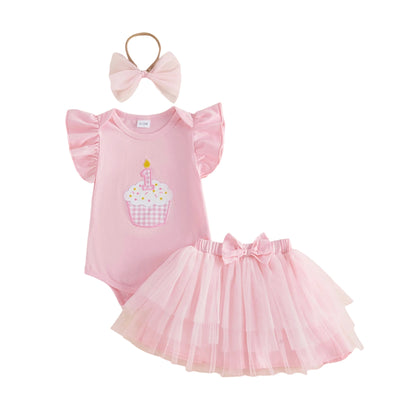 ONE Birthday Cupcake Tutu Outfit
