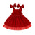 PAULA Red Velvet Bowtie Dress