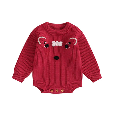 BABY DEER Knitted Romper