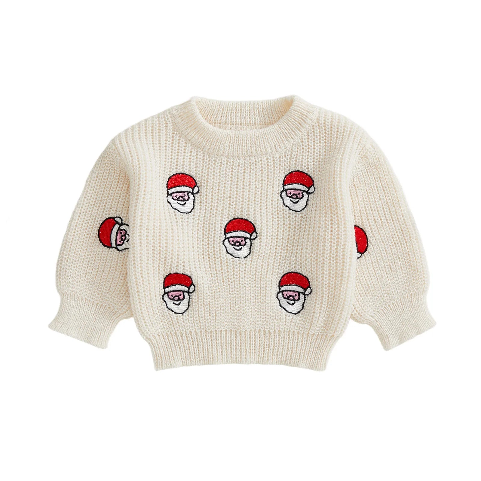 SANTA White Knitted Sweater