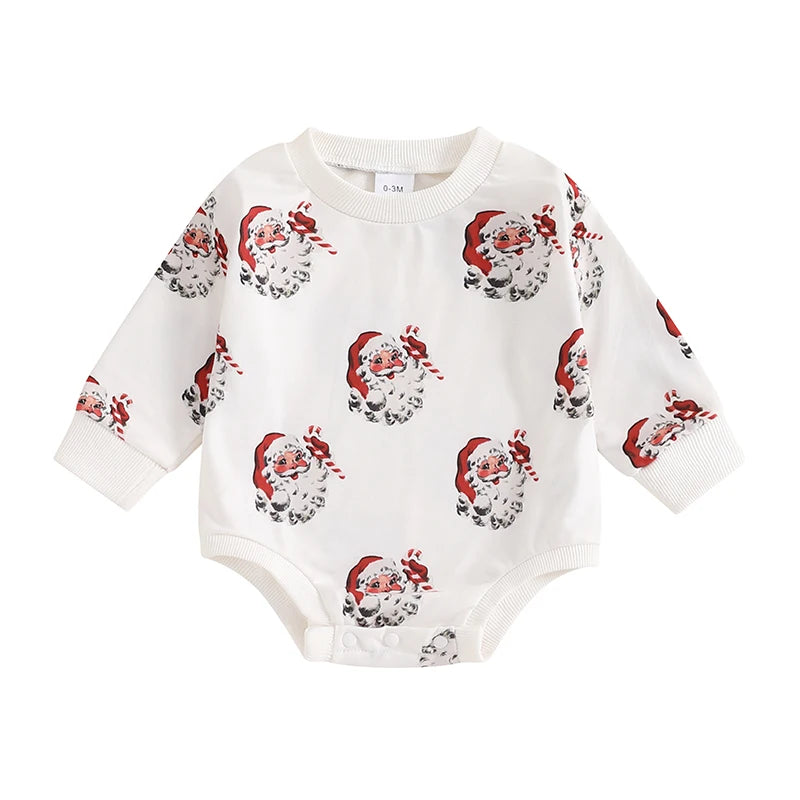 VINTAGE SANTA Long-Sleeve Onesie