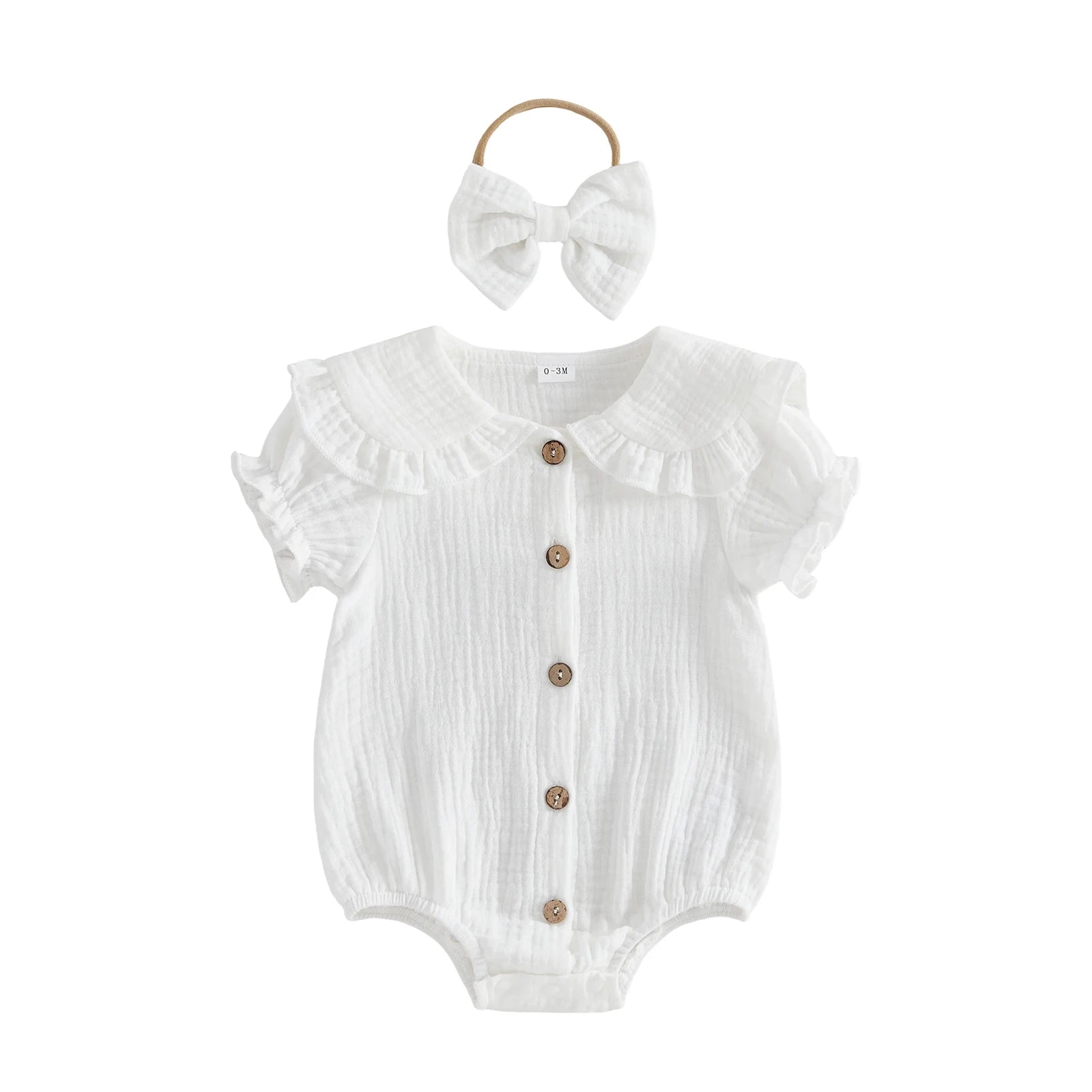 MILA Collar Romper with Headband