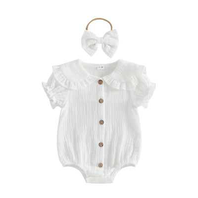 MILA Collar Romper with Headband