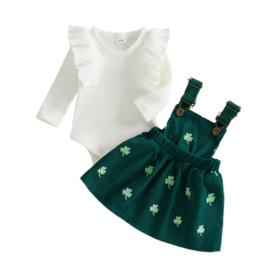 LUCKY CLOVER Corduroy Dress Outfit