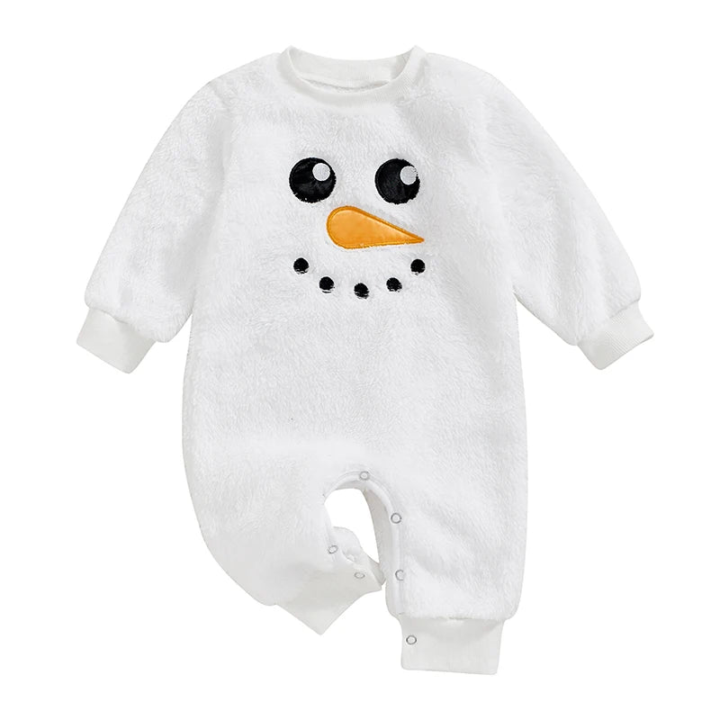 SNOWMAN Plush Jumpsuit
