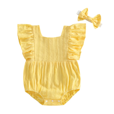 NORA Ruffle Sleeve Romper
