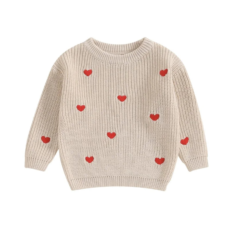 LITTLE HEARTS Knitted Sweater