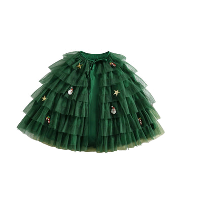 CHRISTMAS TREE Layered Cape