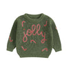 JOLLY Candy Cane Knitted Sweater