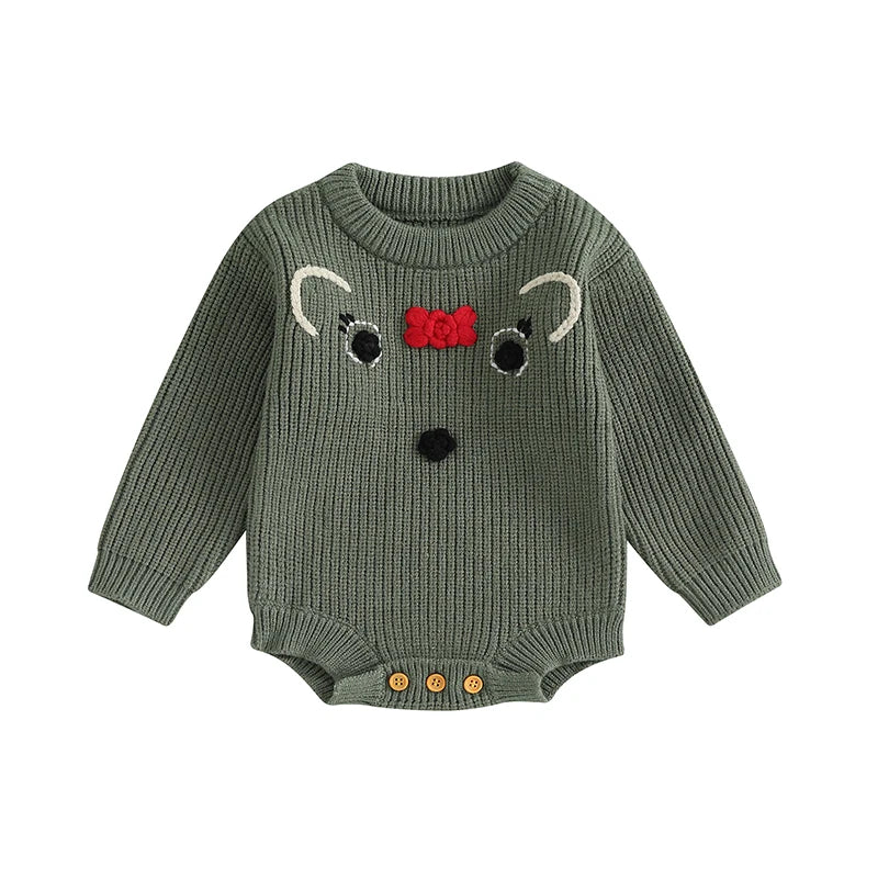 BABY DEER Knitted Romper