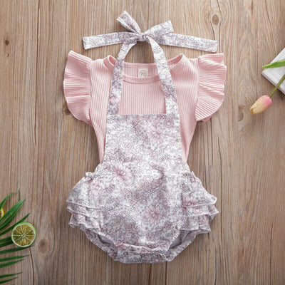 SIENNA Floral Romper Set