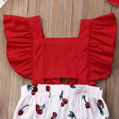 CHERRY Romper with Headband