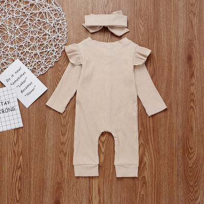 ELISSA Ribbed Jumpsuit with Headband