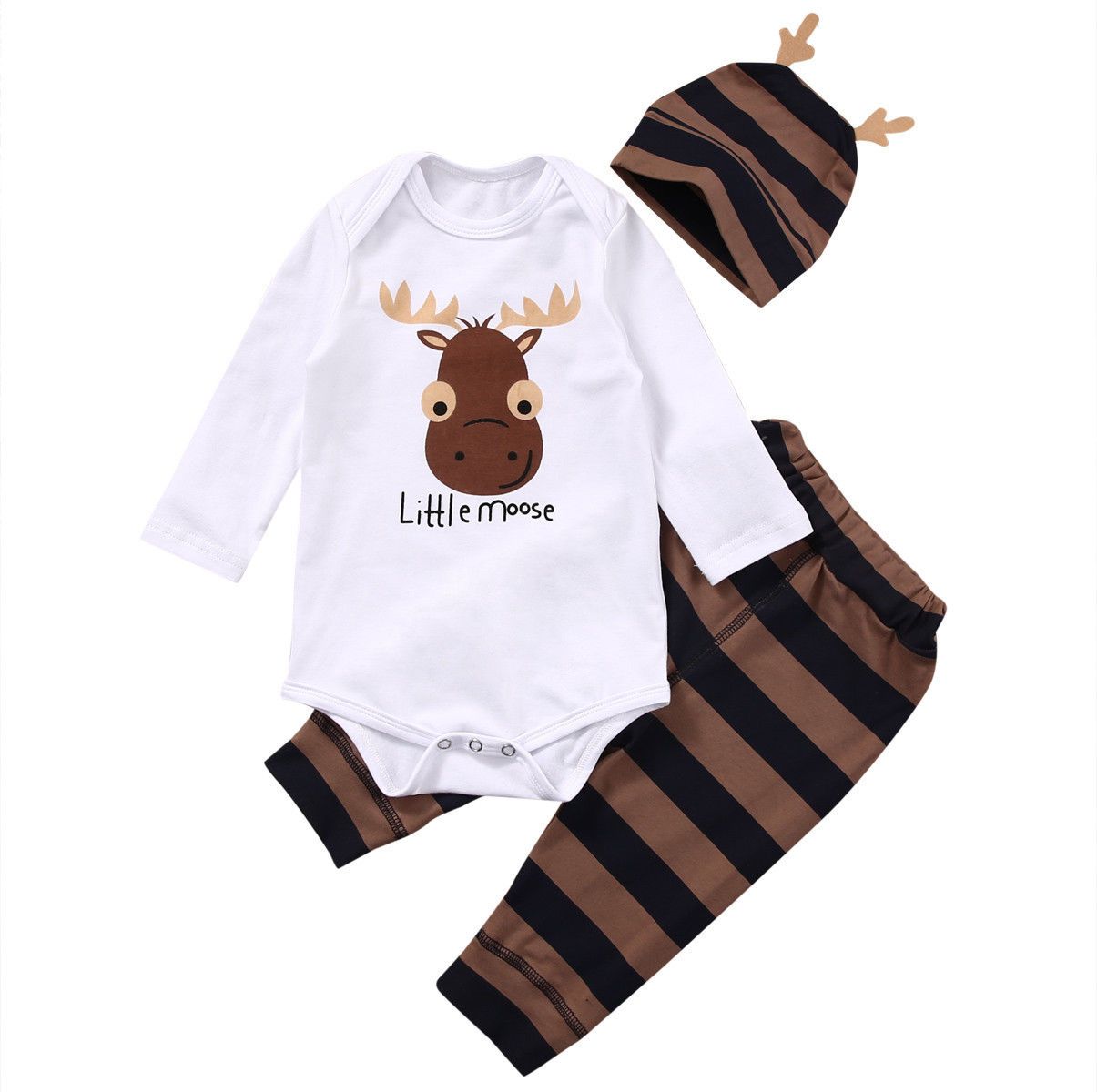 Babywow Store Little Moose Outfit 0-3 Months