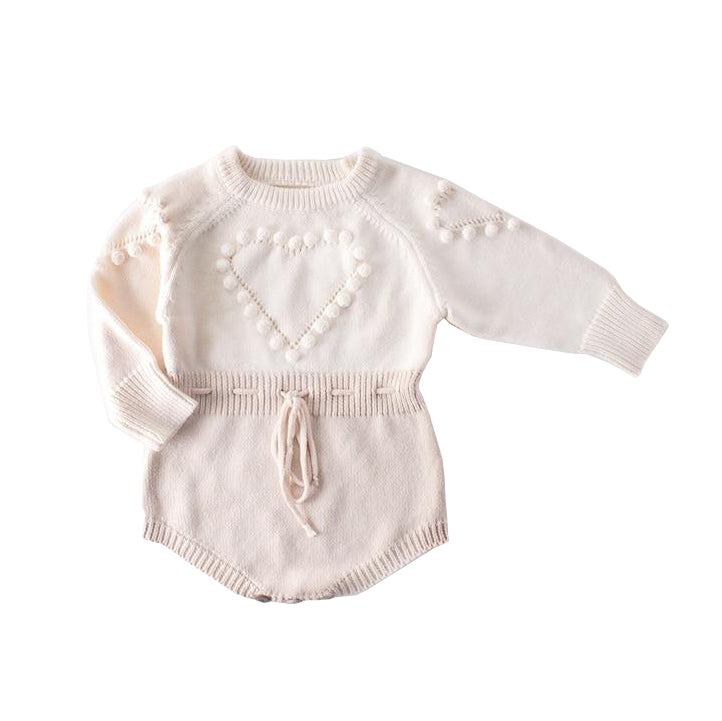 HEART Knitted Romper