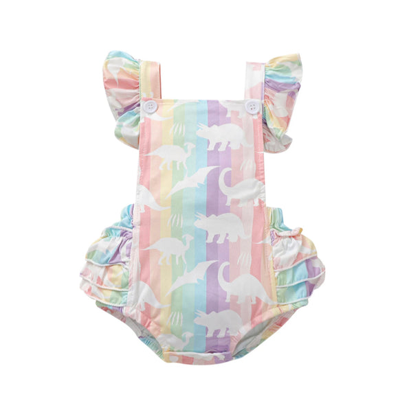 DINOSAUR RAINBOW Romper Hazel Bo