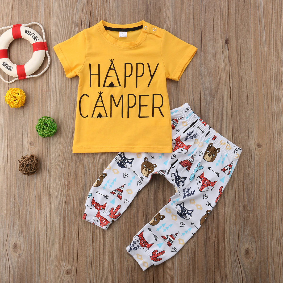 HAPPY CAMPER Outfit - Hazel & Bo