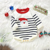 SANTA Striped Knitted Romper
