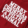 MERRY CHRISTMAS YA FILTHY ANIMAL Long-Sleeve Onesie